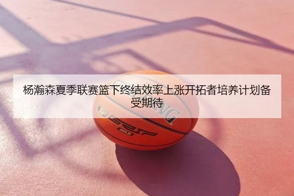 杨瀚森夏季联赛篮下终结效率上涨开拓者培养计划备受期待